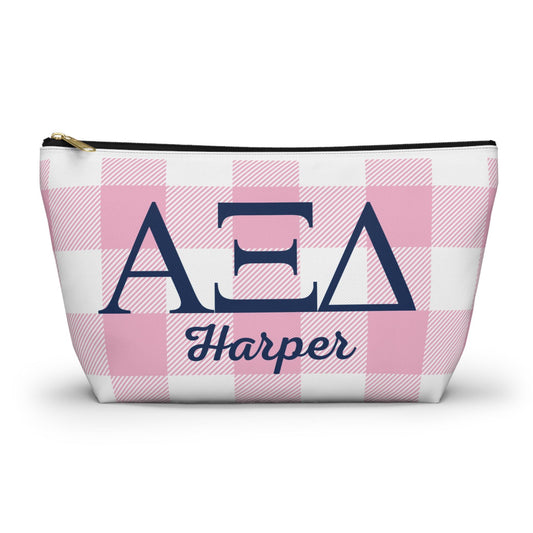 Personalized Alpha Xi Delta Makeup Bag