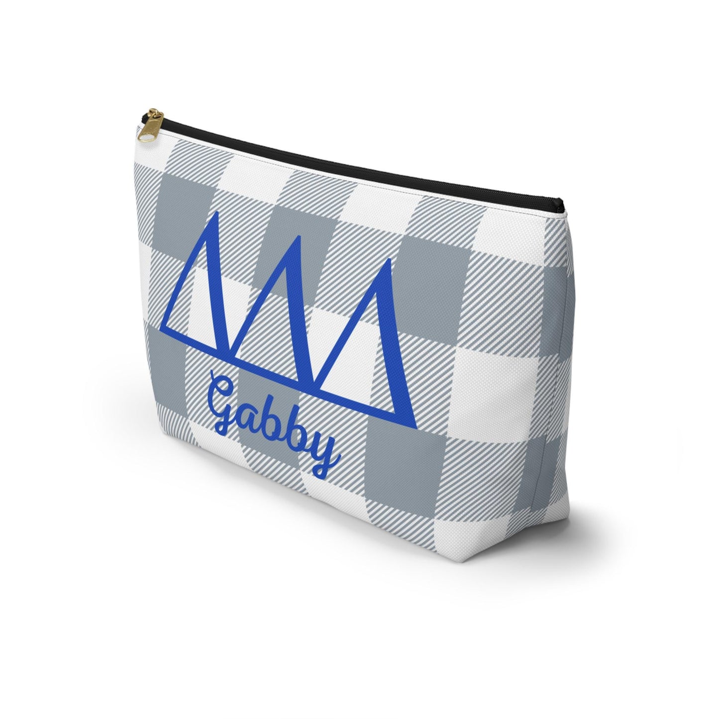 Personalized Tri Delta Sorority Makeup Bag