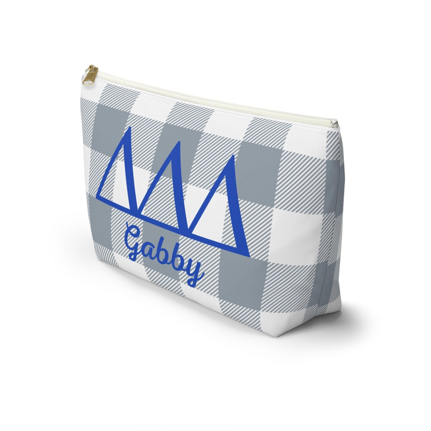 Personalized Tri Delta Sorority Makeup Bag