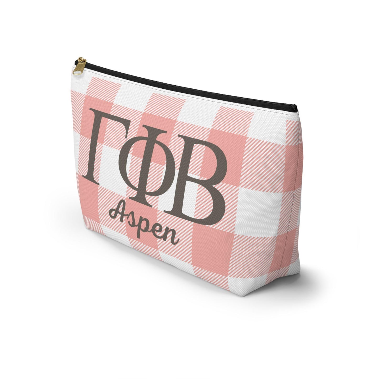 Personalized Gamma Phi Beta Sorority Makeup Bag