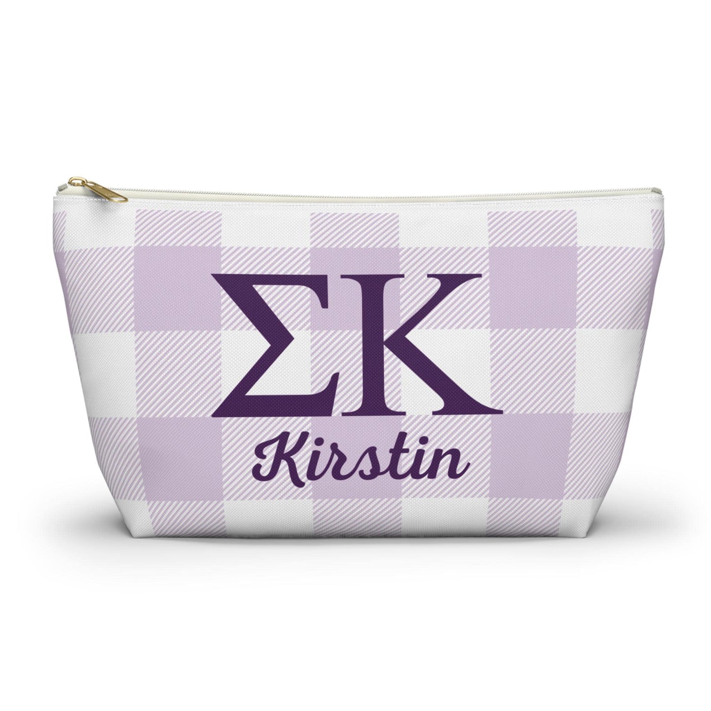 Personalized Sigma Kappa Sorority Makeup Bag