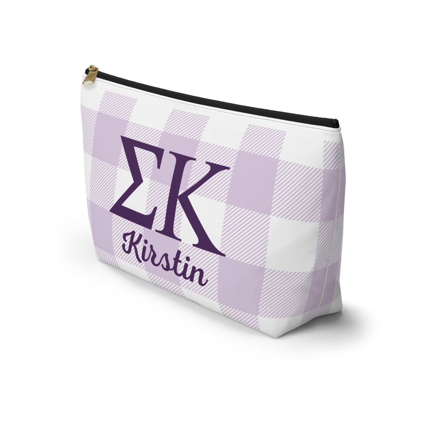 Personalized Sigma Kappa Sorority Makeup Bag