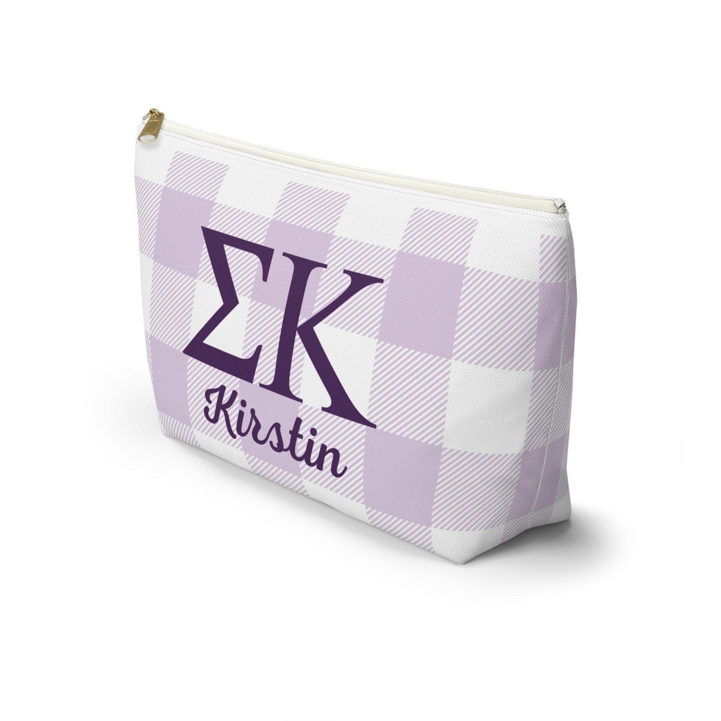 Personalized Sigma Kappa Sorority Makeup Bag