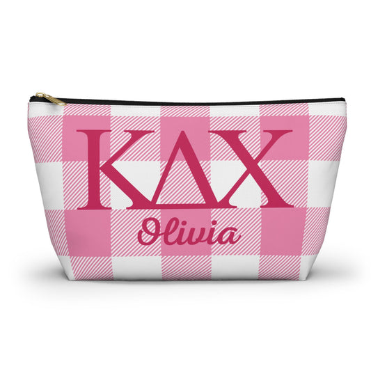 Personalized Kappa Delta Chi Sorority Makeup Bag