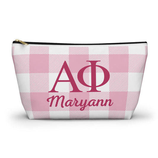 Personalized Alpha Phi Makeup Bag