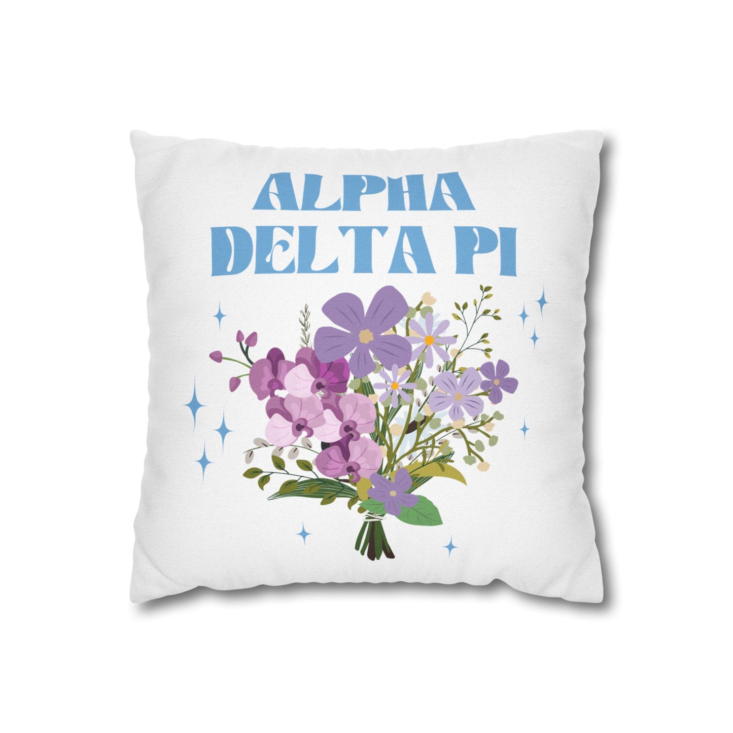 Alpha Delta Pi Flower Pillow Cover