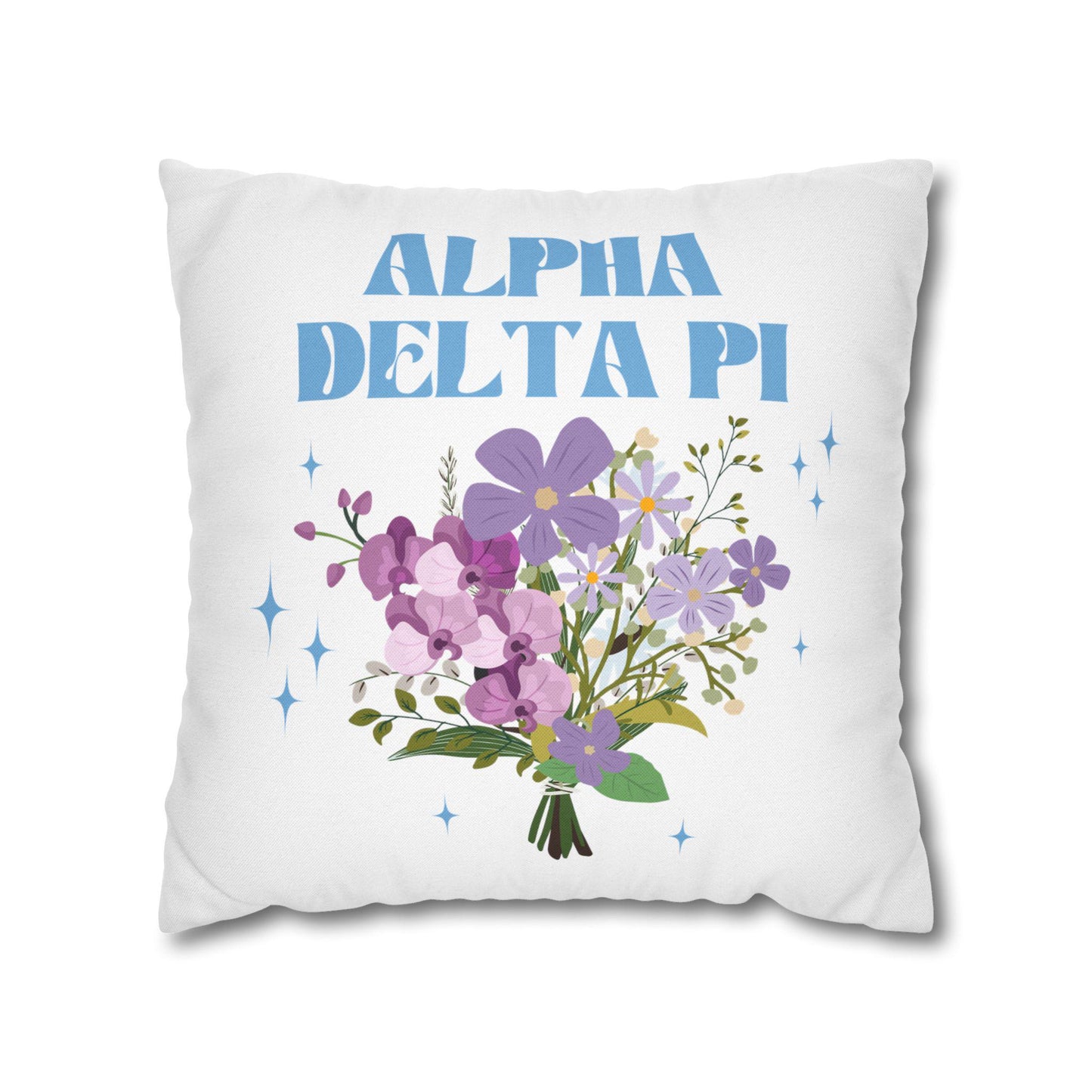 Alpha Delta Pi Flower Pillow Cover