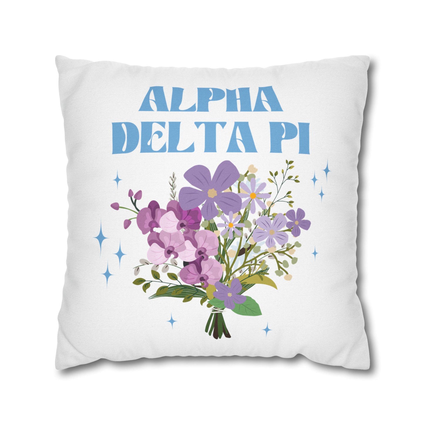 Alpha Delta Pi Flower Pillow Cover