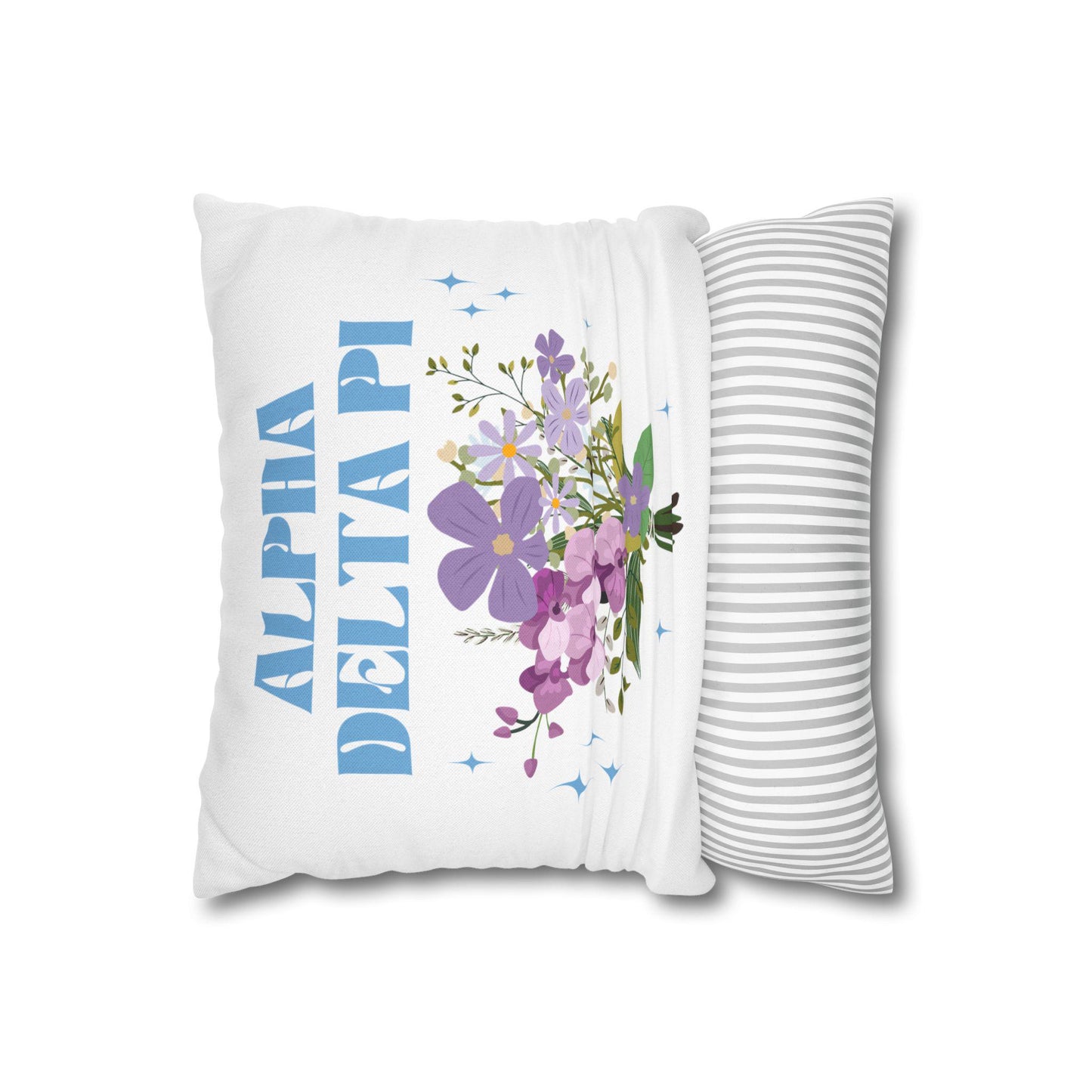 Alpha Delta Pi Flower Pillow Cover