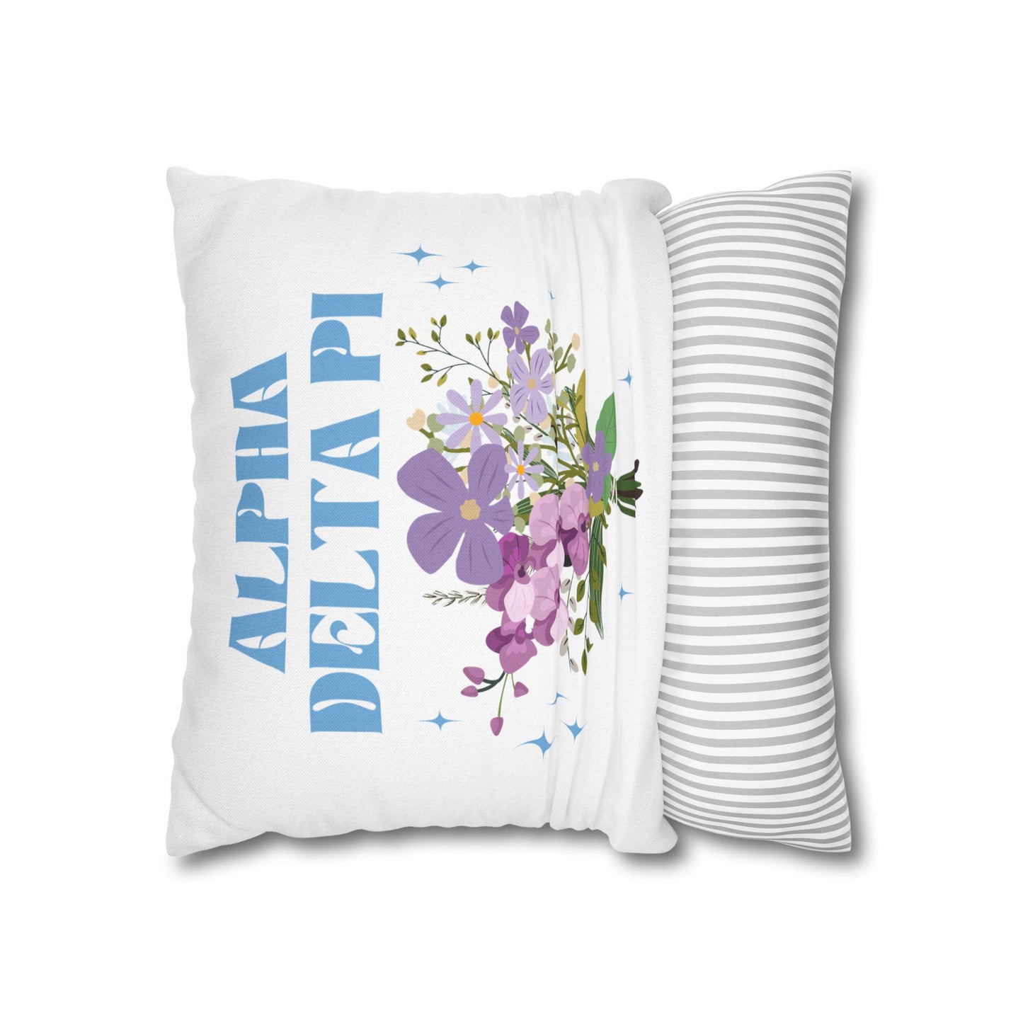 Alpha Delta Pi Flower Pillow Cover