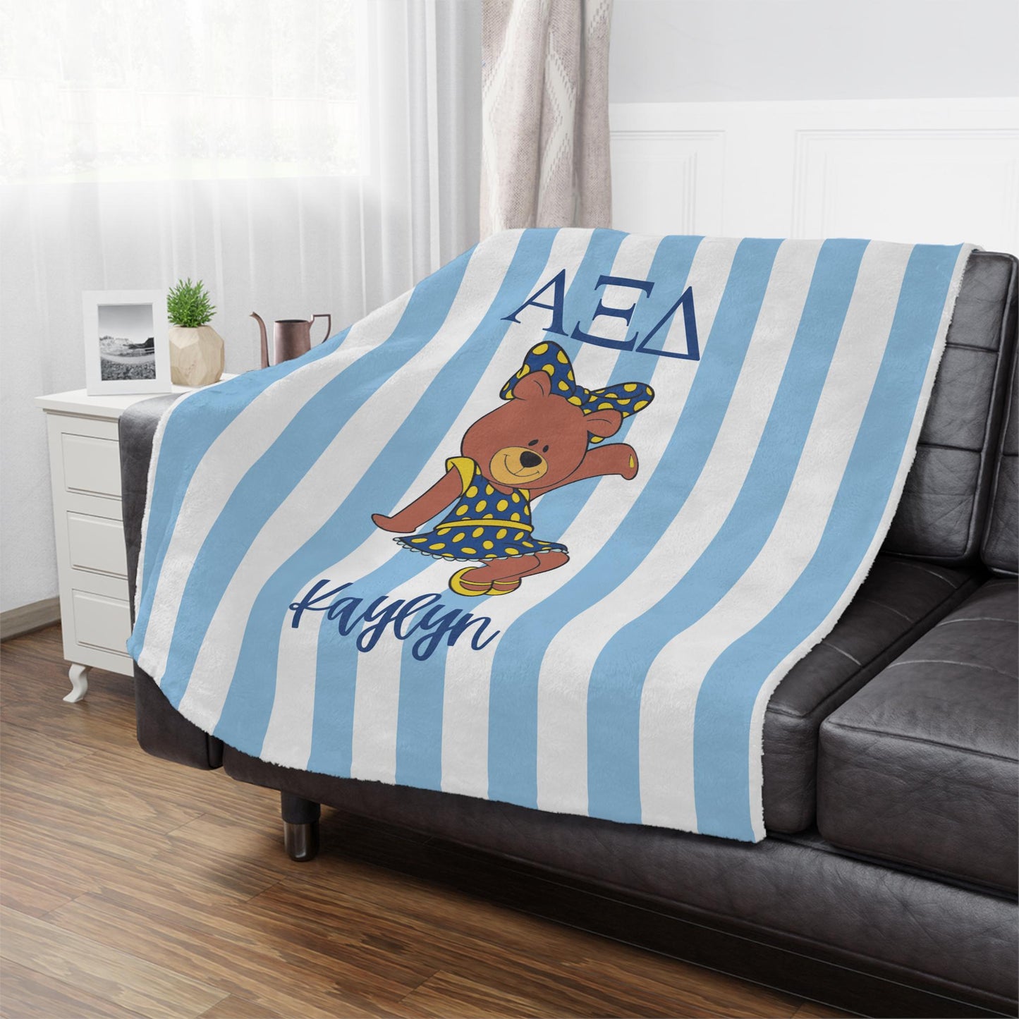 Personalized Alpha Xi Delta Blanket