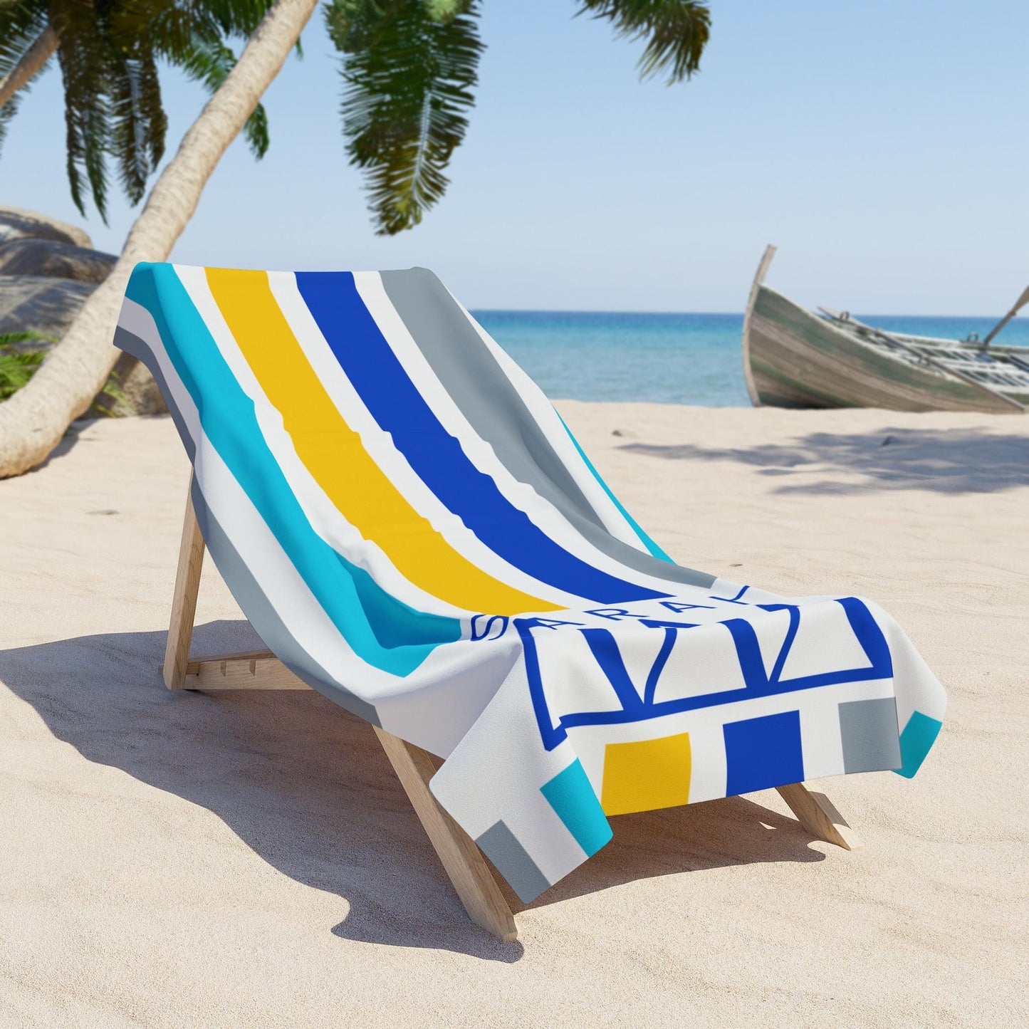 Personalized Tri Delta Beach Towel