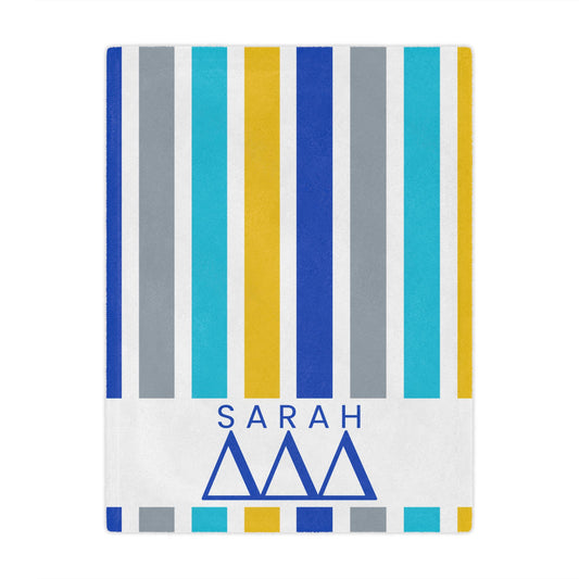 Personalized Tri Delta Blanket