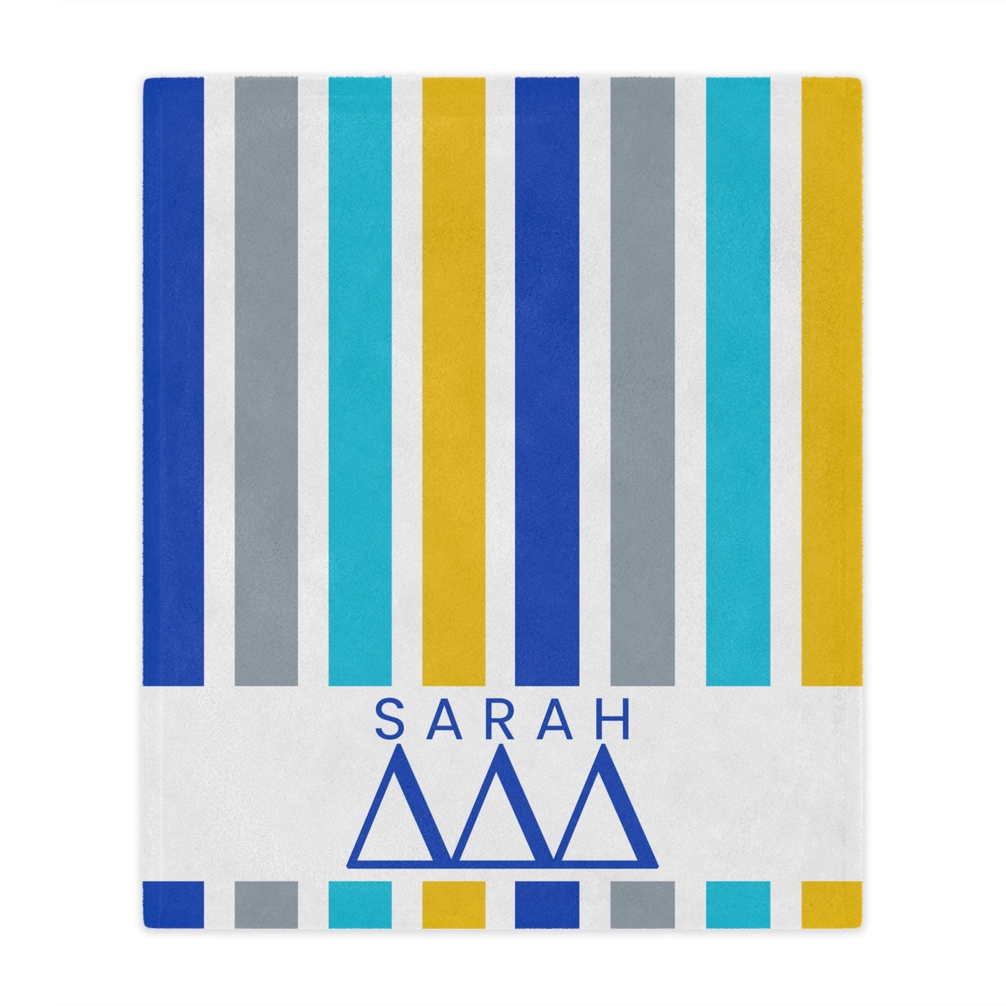 Personalized Tri Delta Blanket