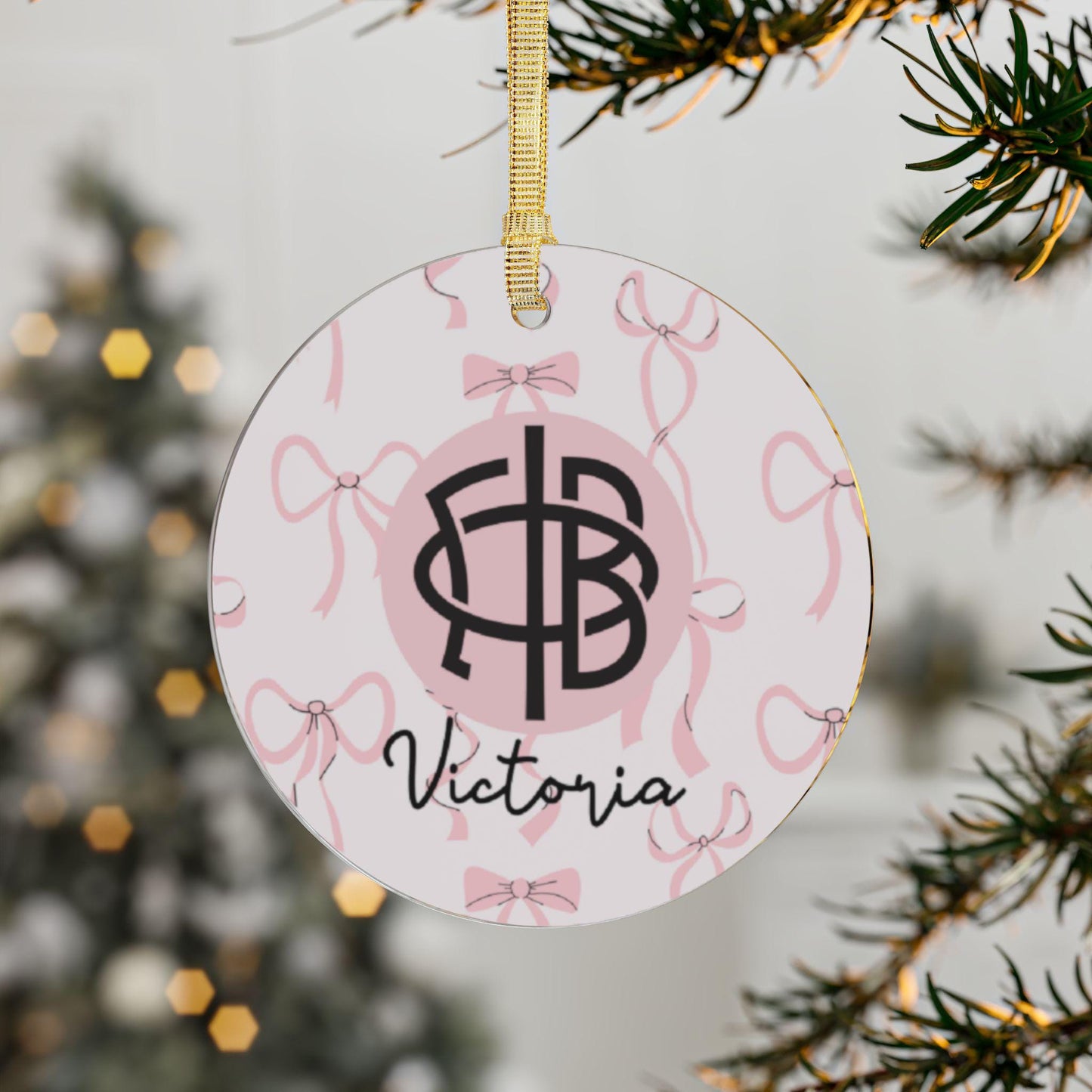 Personalized Gamma Phi Beta Ornament