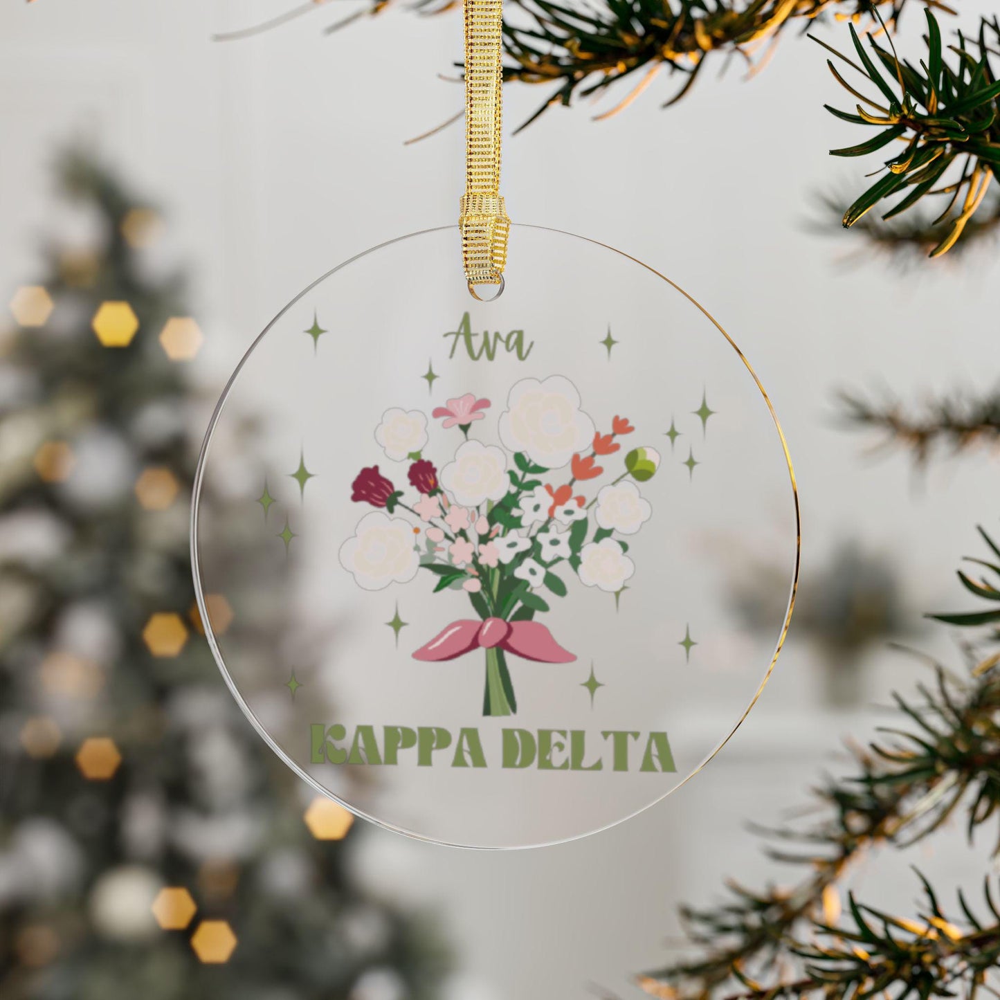 Personalized Kappa Delta Ornament