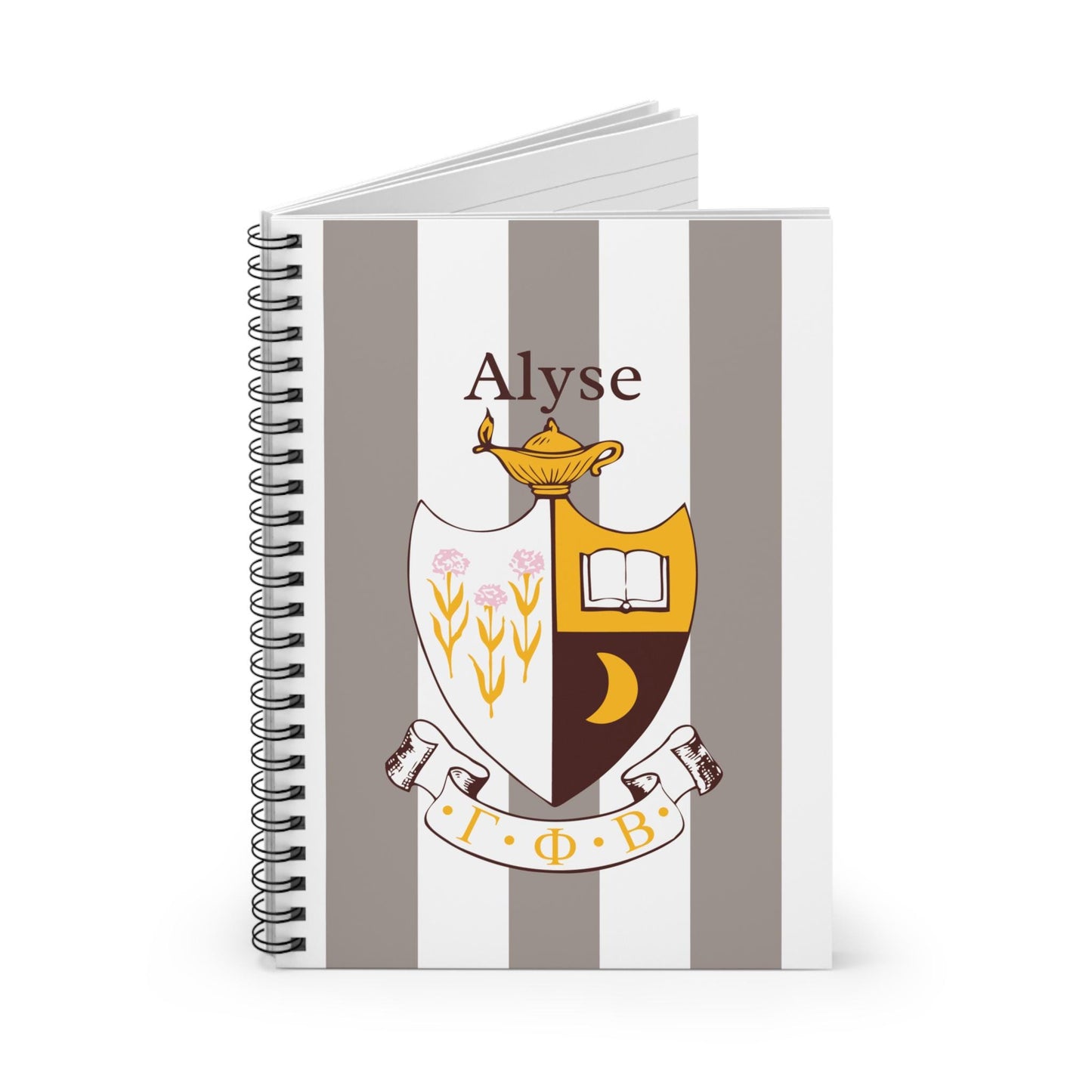 Personalized Gamma Phi Beta Notebook