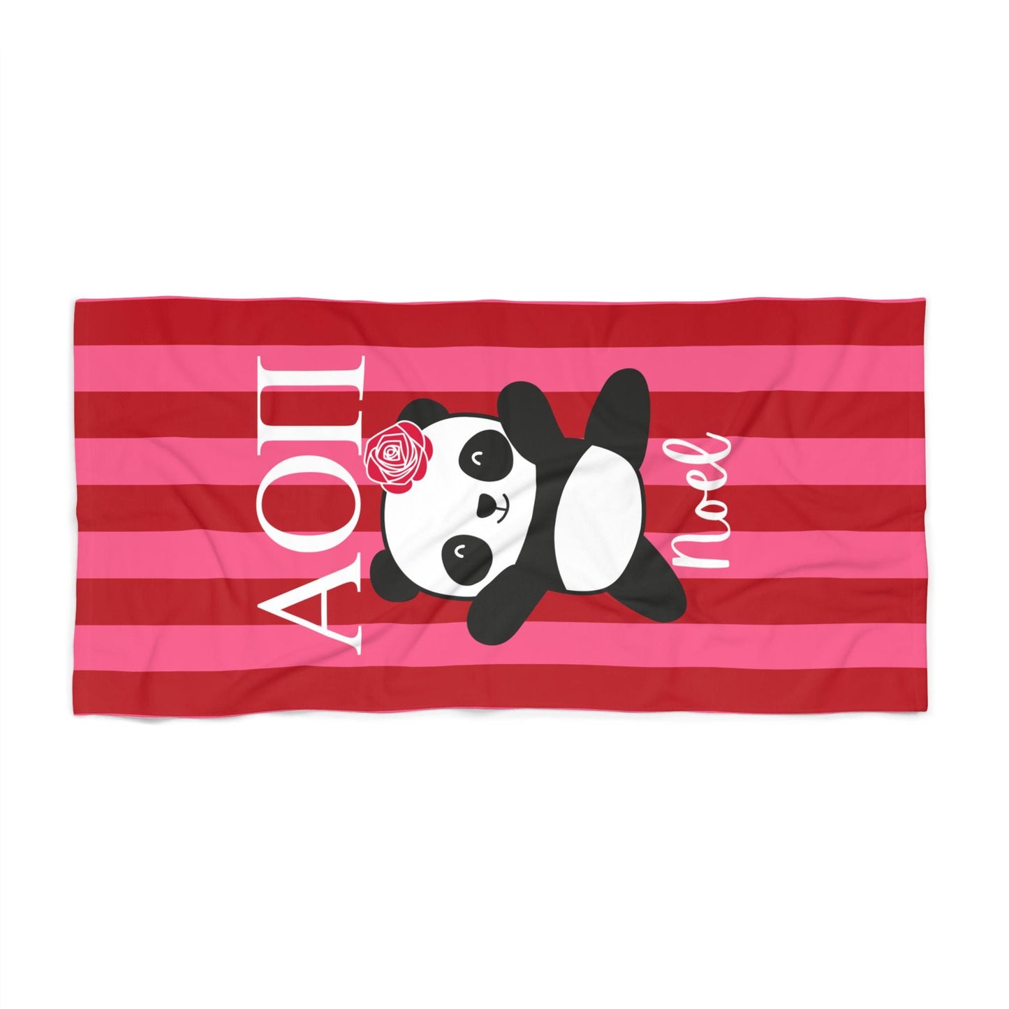 Personalized Alpha Omicron Pi Beach Towel