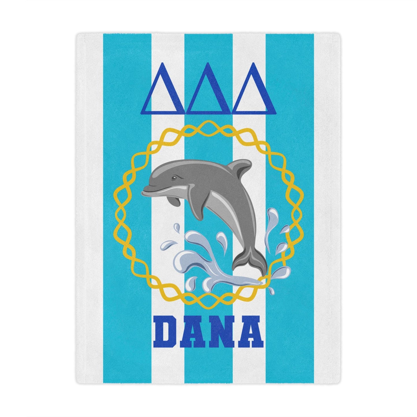 Personalized Tri Delta Blanket Sorority Blanket