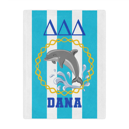 Personalized Tri Delta Blanket Sorority Blanket