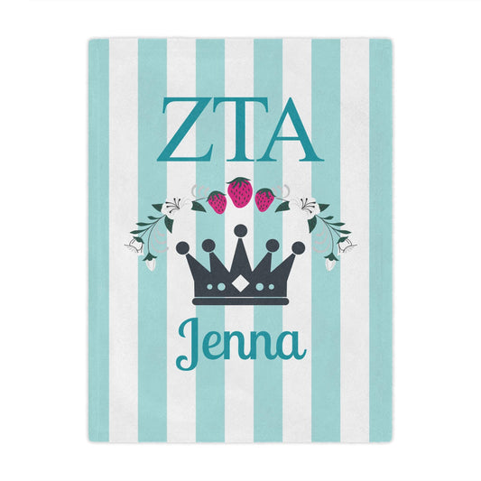 Personalized Zeta Tau Alpha Blanket