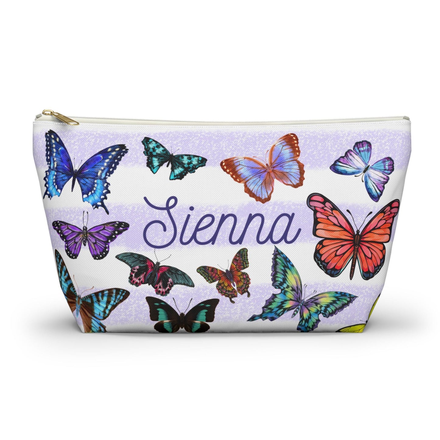 Personalized Butterfly Makeup Bag