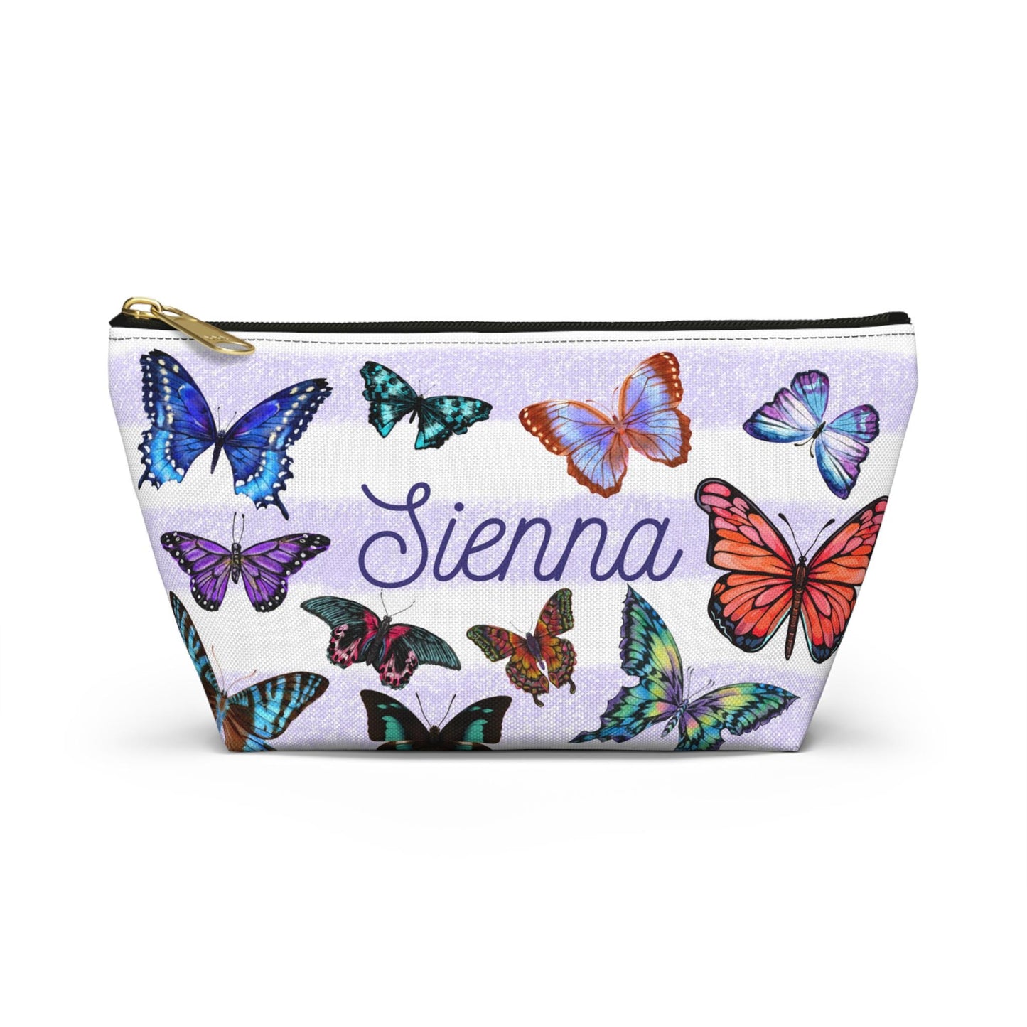 Personalized Butterfly Makeup Bag