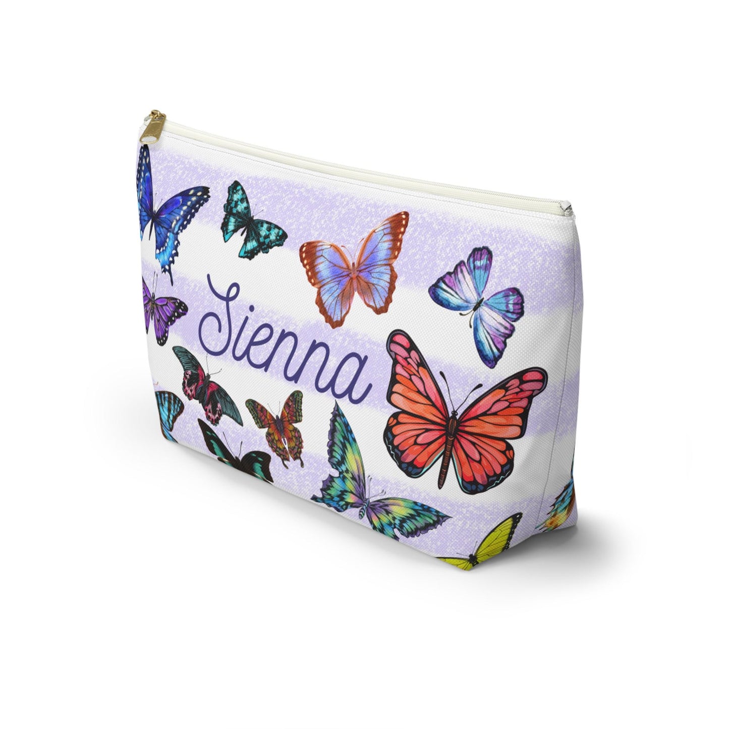 Personalized Butterfly Makeup Bag