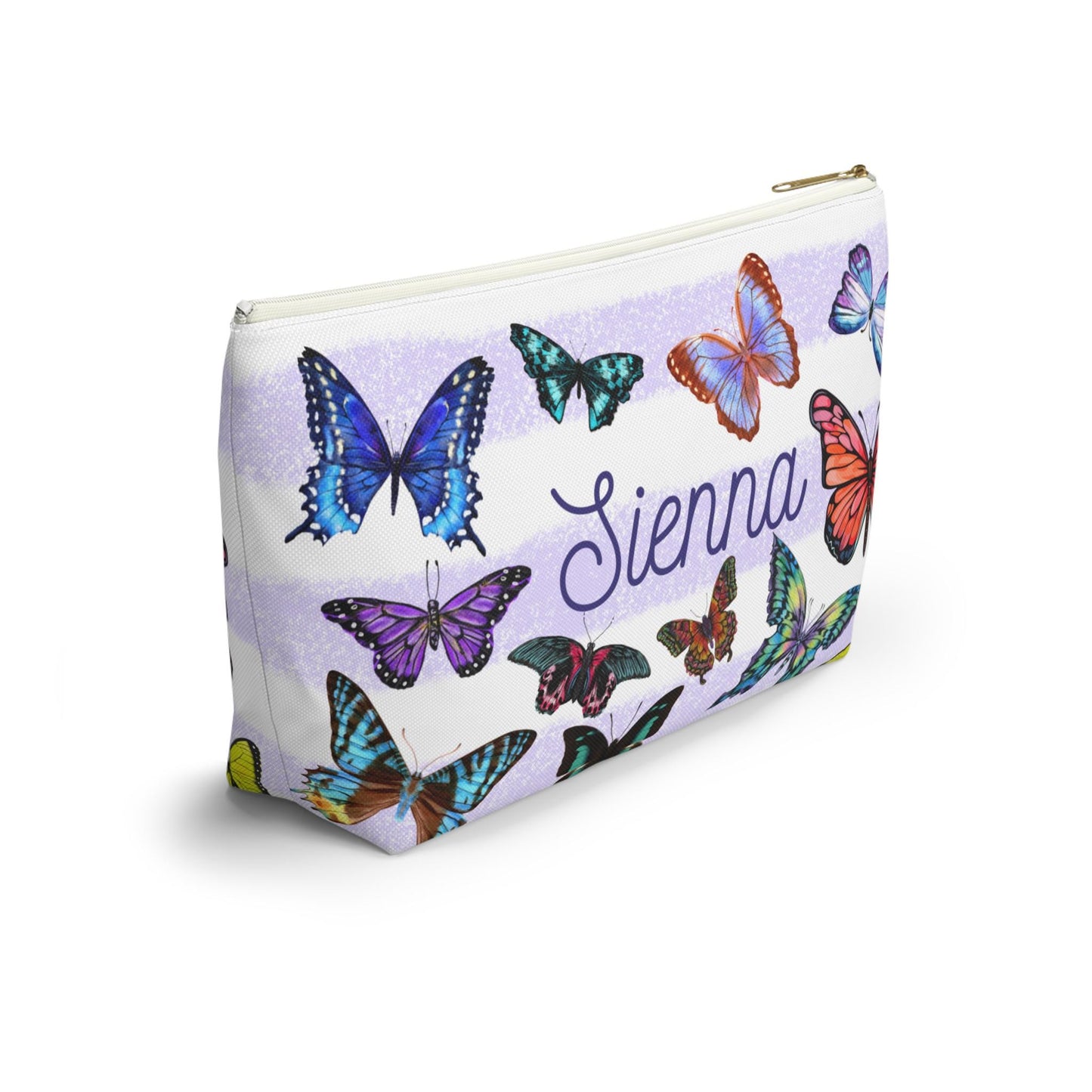 Personalized Butterfly Makeup Bag