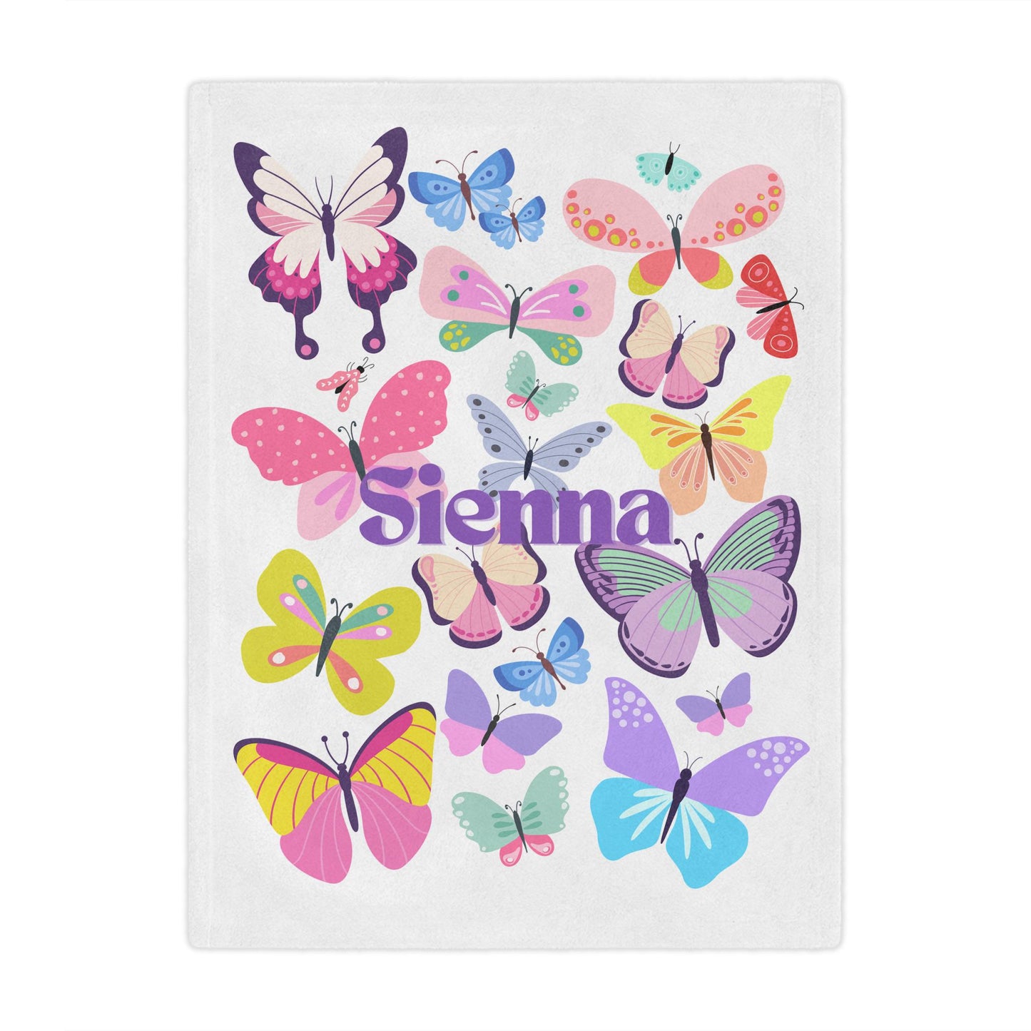 Personalized Butterfly Blanket