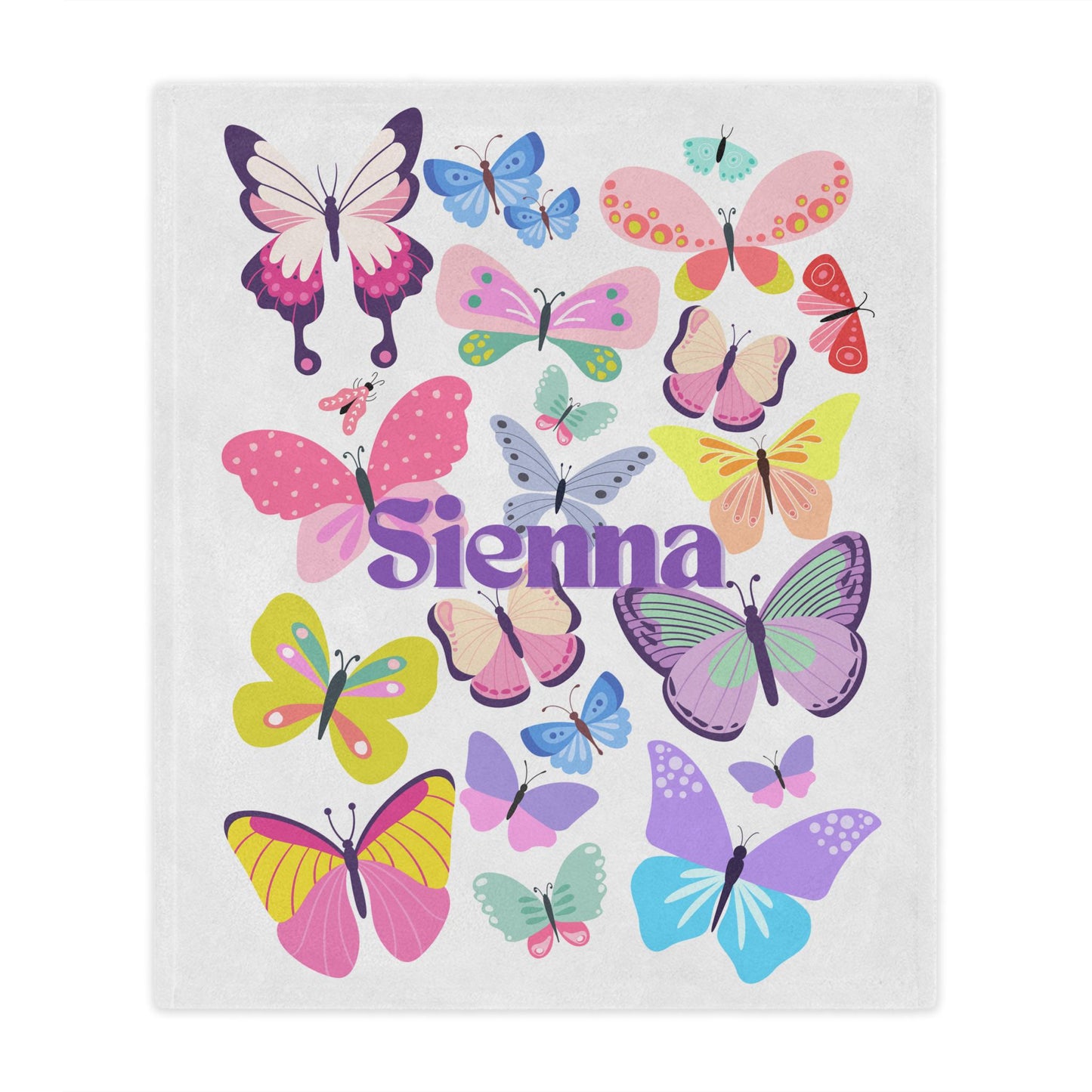 Personalized Butterfly Blanket