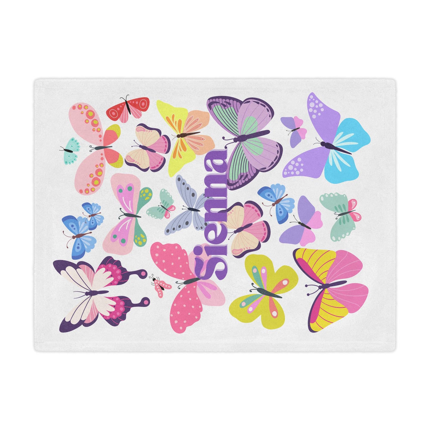 Personalized Butterfly Blanket