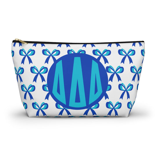 Tri Delta Sorority Monogram Makeup Bag