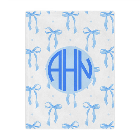 Personalized Monogram Coquette Blanket