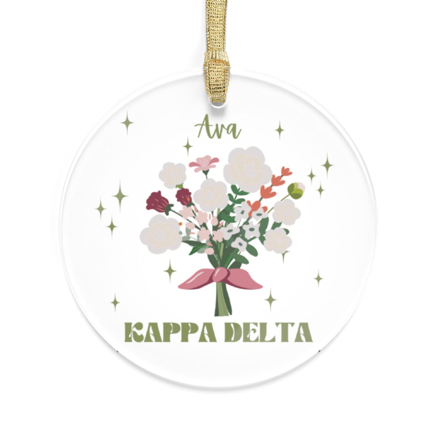 Personalized Kappa Delta Ornament