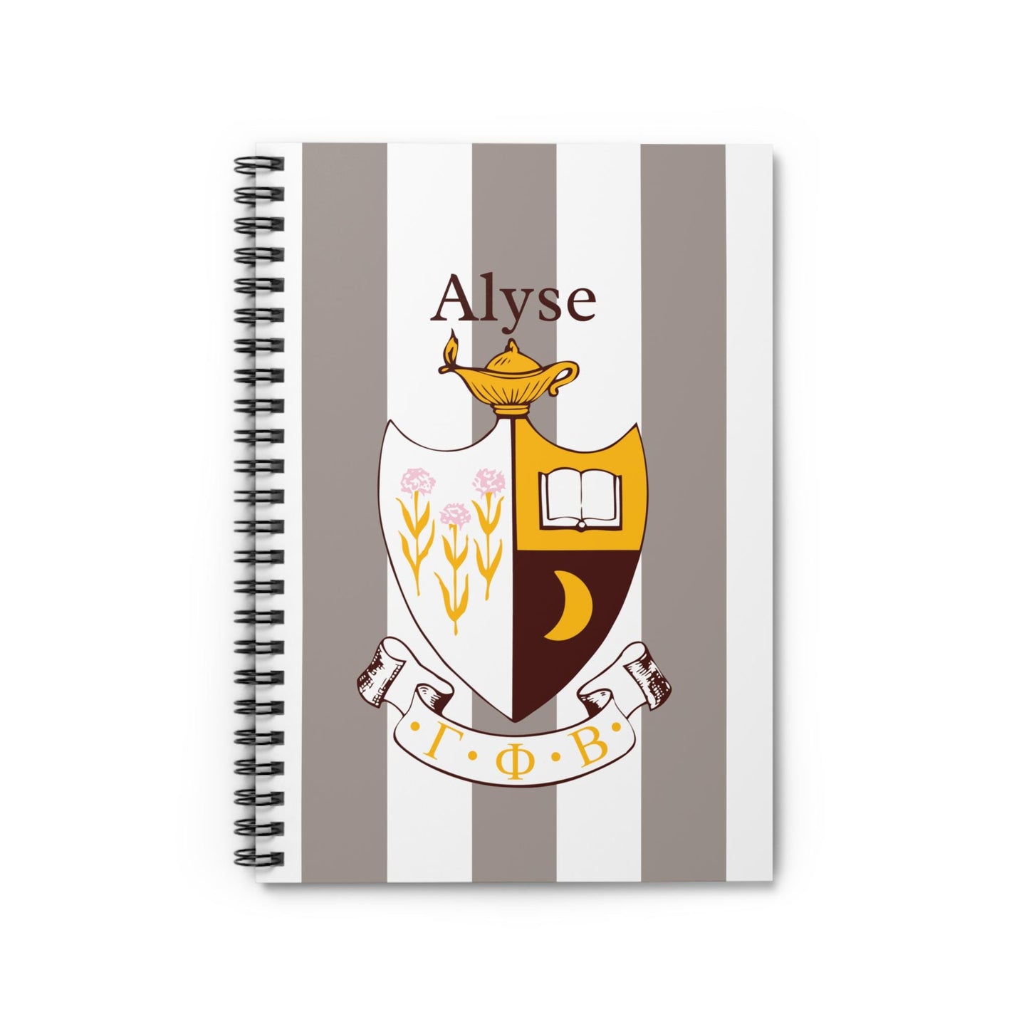 Personalized Gamma Phi Beta Notebook