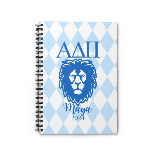 Personalized Alpha Delta Pi Notebook