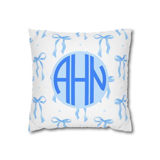 Personalized Monogram Coquette Pillow Cover